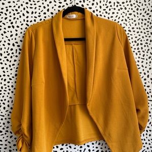 Mustard yellow blazer